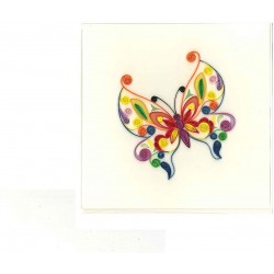Biglietto D'Auguri Origamo " Farfalla Colorata"