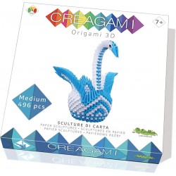 Creagami Origami Modulari 3D Medium 496 Pz "Cigno"