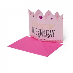 Biglietto d'Auguri 3D - Happy Birthday - Queen Crown - Legami