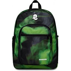 Zaino Invicta Backpack Fantasy Nero con Fumo Verde