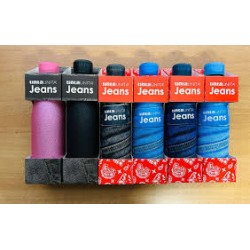Borraccia Tinta Unita Jeans/Glitter Termica In Acciaio 500 ml