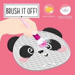 Tappetino Pulisci Pennelli da Trucco - Brush it Off! Panda Legami