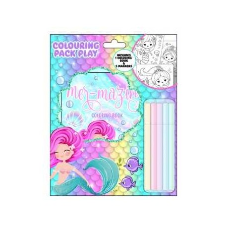 Kit da Colorare Libro + Pennarelli Tri-Coastal