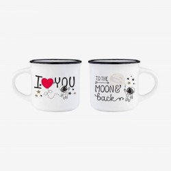 ESPRESSO FOR TWO - COFFEE MUG -  TO THE MOON&BACK