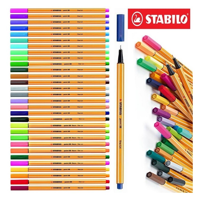 STABILO Point 88 - penna a punta sottile (pacchetto da 25) a € 16