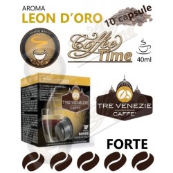 10 CAPSULE ''CAFFE TRE VENEZIE'' PER CAFFITALY LEON D'ORO FORTE