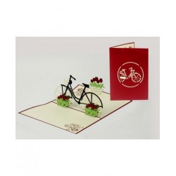 Biglietto D'Auguri Origamo ''Bicicletta''