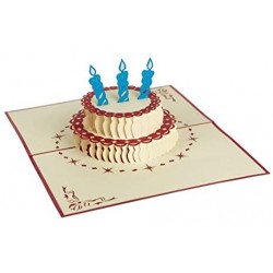 Biglietto D'Auguri Origamo ''Torta Buon Compleanno''