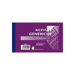 BLOCCO RICEVUTE GENERICHE 50/50 FOGLI 17x10
