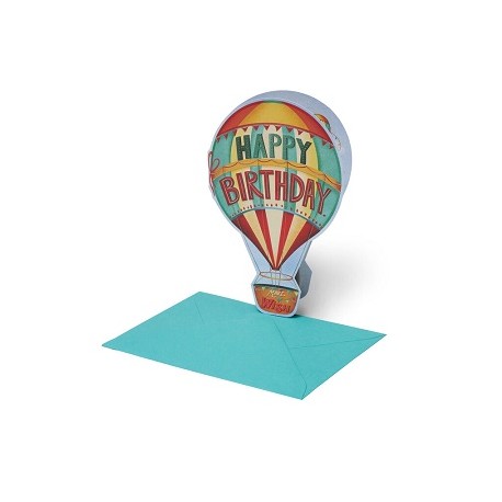 Biglietto d'Auguri - Happy Birthday - Air Balloon - Legami