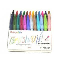 Astuccio Brush Sign Pen da 24pz Pentel