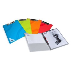 Portablocco Soft Touch A4 con Pinza Vari Colori