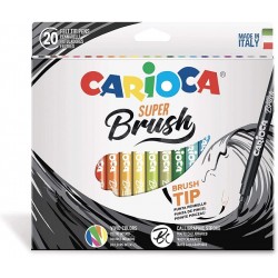 Pennarelli Carioca Super Brush 20pz